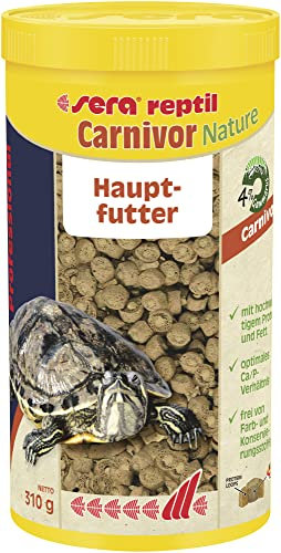 sera reptil Professional Carnivor Nature 1000 ml | Hauptfutter für Wasserschildkröten & Fleischfressende Reptilien | Reich an Proteinen & Omega-Fettsäuren | Unterstützt Knochen- & Panzerwachstum