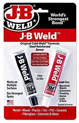 J-B Weld Époxy renforcé en acier soudé à froid avec durcisseur, 56,7 g