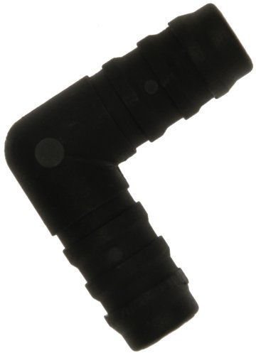 W4 Elbow Hose Connector - Black, 1/2 Inch