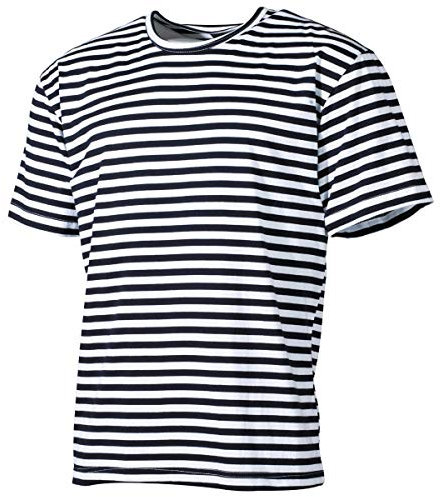 MFH Russisches Marine T-Shirt halbarm (Blau-Weiß) (XL)