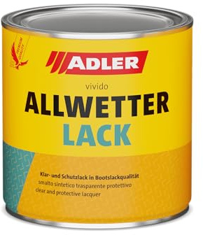 ADLER Allwetterlack Bootslackqualität Glänzend 750 ml - Klarlack für außen