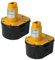 vhbw 2X Akku kompatibel mit Black & Decker HP331K2, HP431K-2, KC1252CN, KC1262, KC1262F Elektrowerkzeug (2000mAh NiMH 12 V)