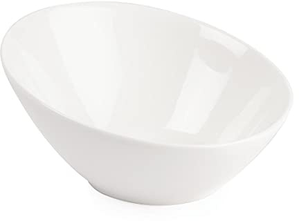 Olympia Lumina Oval Sloping Bowls White 148mm (6 Pack) CF383