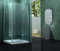 impex-bad_de Duschkabine SILL 90 x 90 x 170 cm, Klassisch, Freistehend, 2 Flügeltüren, Verchromt, Gehärtetes Glas, Clear Glass