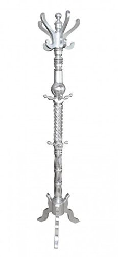 Casa Padrino Barock Garderoben Ständer Silber - Barock Möbel
