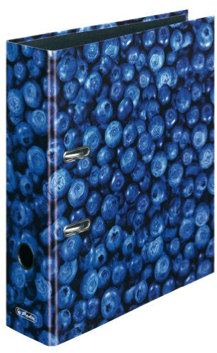 Herlitz Motivordner A4, 80mm Früchte (1, Blaubeeren)