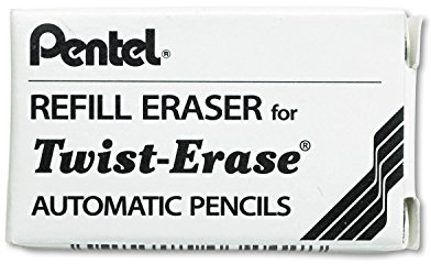 Pentel Eraser Refills for Twist III Pencils (E10)