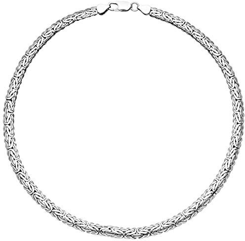 Jobo Herren Königs-Kette oval aus 925 Sterling Silber 45 cm