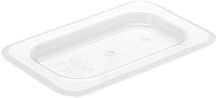 Vogue 1/9 Gastronorm Container Lid in Clear Polycarbonate - Lightweight, Non Stick & Dishwasher Safe - W 176mm x D 108mm