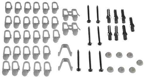 Liedeco Zubehör-Starter-Set für Gardinenschienen 2-3 läufig, 210-300 cm