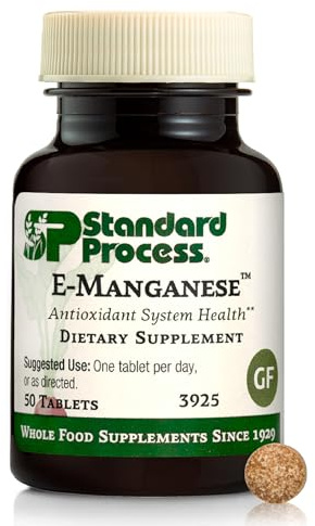 Standard Process E-Manganese, for Antioxidant & Cellular Health, 50 Tablets