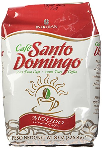 Santo Domingo Café moulu pure sac 8 Oz.