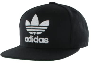 adidas Originals Herren Men's Trefoil Chain Snapback Mütze, Schwarz/Weiß/Original, Einheitsgröße