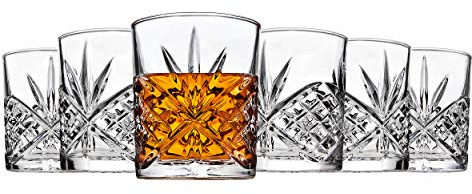Godinger Dublin Set of 12 Double Old Fashioned Glasses