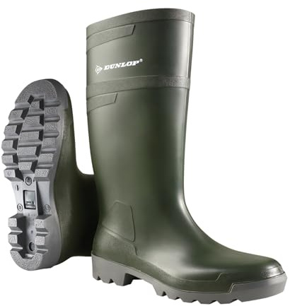 DUNLOP Protective Footwear, W486711, Hobby Retail, Vert Foncé/Gris, Taille 48 EU