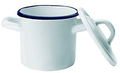 IBILI OLLA Mini con TAPA Blanca 10 CM, forja, Argento