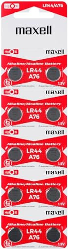 Maxell Alkaline LR44 Knopfzelle (10-er Pack)