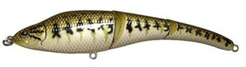 Sebile Magic Swimmer Swimbait - langsam sinkend, Natural Largemouth Bass, 5-Inch/No Lip