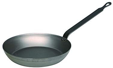 Riess, 0565-023, Eisenpfanne 26, EISENPFANNEN, Durchmessser 26 cm, Höhe 4,6 cm (mit Stiel 14,2 cm), Eisen, metallic, Bratpfanne