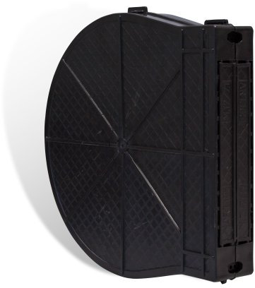 jarolift Caja para Enrollador de Cintas de Persianas Enrollables, de Plástico, Distancia entre Agujeros: 186 mm