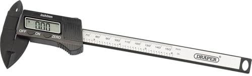 Draper 24816 Imperial Digital Lcd Vernier Caliper Gauge, 150mm, Blue