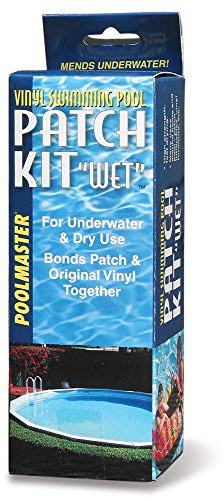 Poolmaster Vinyl Liner Pool and Inflatable Patch Repair Kit, Wet or Dry Application, 4 oz Adhesive