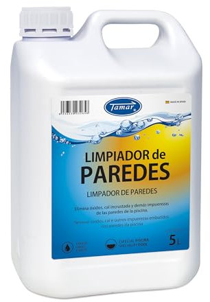 Tamar - Desincrustante/Limpiador de Paredes, especial para Piscinas. Garrafa de 5 Litros.
