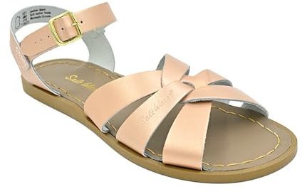 Salt Water Original Leather Sandals, Rose Gold, 7 Big Kid