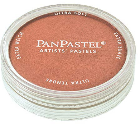 PanPastel Künstlerpastelle von Gold, Kupfer, 62 mm Pfannendurchmesser, professionelle Künstlerpastelle, einzigartiges Pfannenformat (kuchenähnlich)