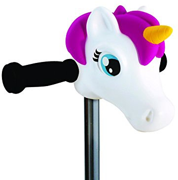 Scootaheadz Roller Einhornkopf: Scooter Kopf Für Kinder Roller - Lenker Einhorn In Pink - Micro Scooter Zubehör Für Roller Mädchen - Unicorn Tretroller Kopf Kinder Ab 3 Jahren