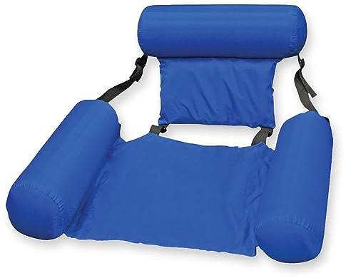 Poolmaster Water Chair Inflatable Swimming Pool Float Lounge, Blue