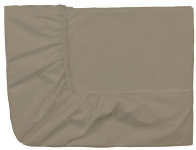 ESSIX Royal Line Spannbettlaken, Perkal-Baumwolle, Taupe, 140 x 200 cm