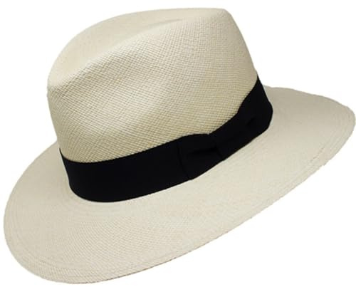 Gamboa Protezione Solare UPF 50+ Cappello Panama in Paglia per Uomo DonnaCappello da Sole Artigianale