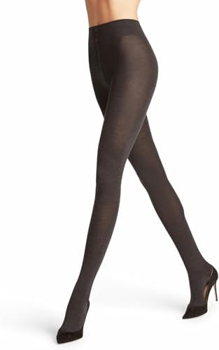 FALKE Damen Strumpfhose Softmerino W Ti Wolle Baumwolle einfarbig 1 Stück, Grau Anthracite Melange 3089, 40-42
