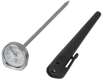 GoodCook Everyday Digital Instant Read Thermometer, LCD Display, Stainless Steel Probe, Recalibratable, Includes Protective Pocket Sleeve