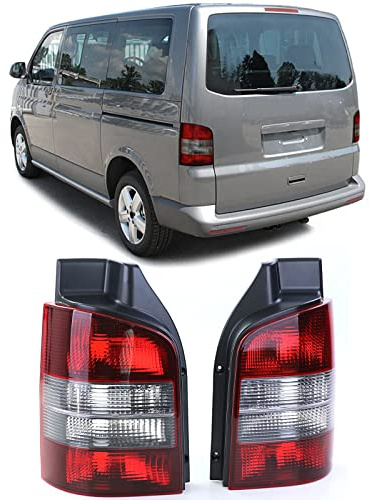Rückleuchten Rot Schwarz Paar für VW T5 Bus + Transporter mit Heckklappe 03-09