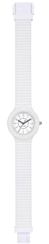 HIP HOP Orologio DONNA NUMBERS COLLECTION quadrante MONO-COLORE BIANCO movimento SOLO TEMPO - 3H QUARZO e CINTURINO SILICONE BIANCO HWU0637