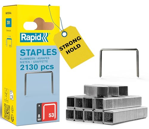 Rapid High Performance Staples, No.53, Leg Length 8 mm, 5000742 - 2130 Pieces