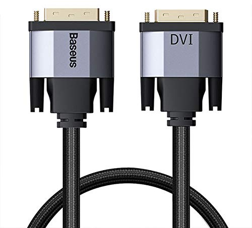 Baseus - Cable DVI-DVI bidireccional, 1 m gris (CAKSX-Q0G)