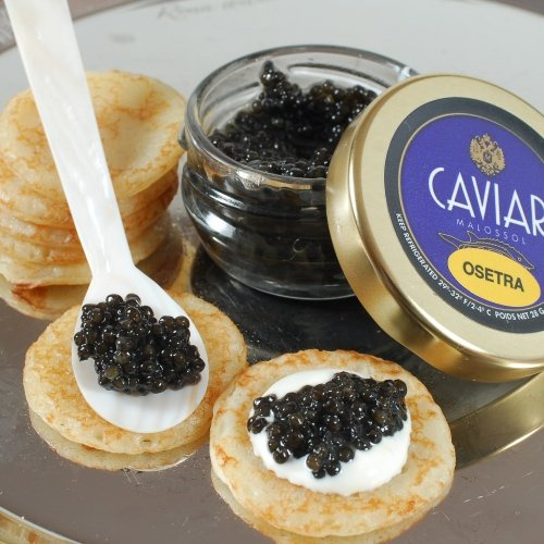 Farm Raised Osetra Baerii Malossol Caviar Gift Set - without spoon