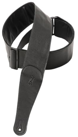 Levy's M7GG3-BLK Gitarrengurte Garment Leather Top and Back 3 - Black