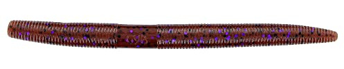 Gary Yamamoto 5 SENKO CINNAMON W/LARGE BLACK & PURPLE FLAKE (10 PACK)