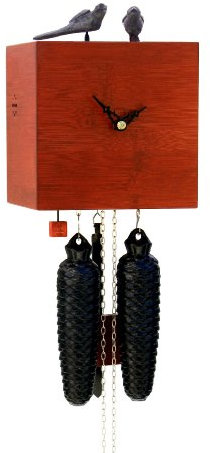 Rombach & Haas Moderne Kuckucksuhr 8 Tage Werk, Bambus