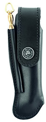 Max Capdebarthes 67312 Etui Cuir Noir, Port Vertical pour Laguiole Tous modèles de 12 cm de Manche. avec Fusil de Poche réf. 260
