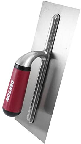 Dekton Plastering Float 11- Hardened And Tempered Carbon Steel| Soft Grip Handle For Comfort| Ideal For Brick Laying, Plastering, Diy Jobs| Professional Grade Tool For Plastering, Rendering, Tiling