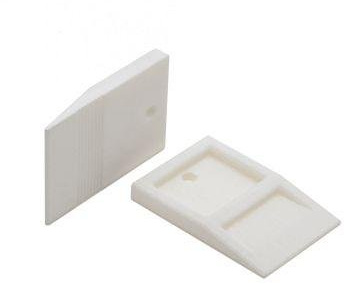 Tavy 1/8 White Wedge Spacers (100/bag)