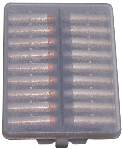 MTM Case-Gard W18-38-41 Ammo Wallet, Compact, 38 Cal18-Round Cartridge Case for Range, Hunting & Everyday Carry, USA Made, Clear Smoke