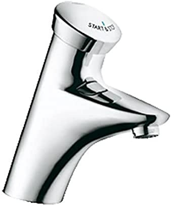 GROHE Eurodisc SE - Selbstschluss-Waschtischbatterie (wassersparend, Start-Stop-Funktion, Schnell-Montage-System), chrom, 36249000