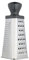 KC BLUE Kitchen Craft Grattugia Triangolare in Acciaio Inox, Argento, 20 cm