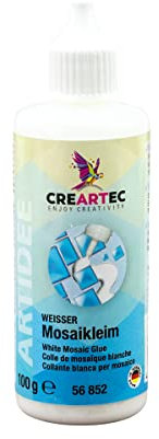 CREARTEC Weißer Mosaiksteinkleber - Ideal zum schnellen Verkleben von Mosaiksteinen - 100 g - Made in Germany